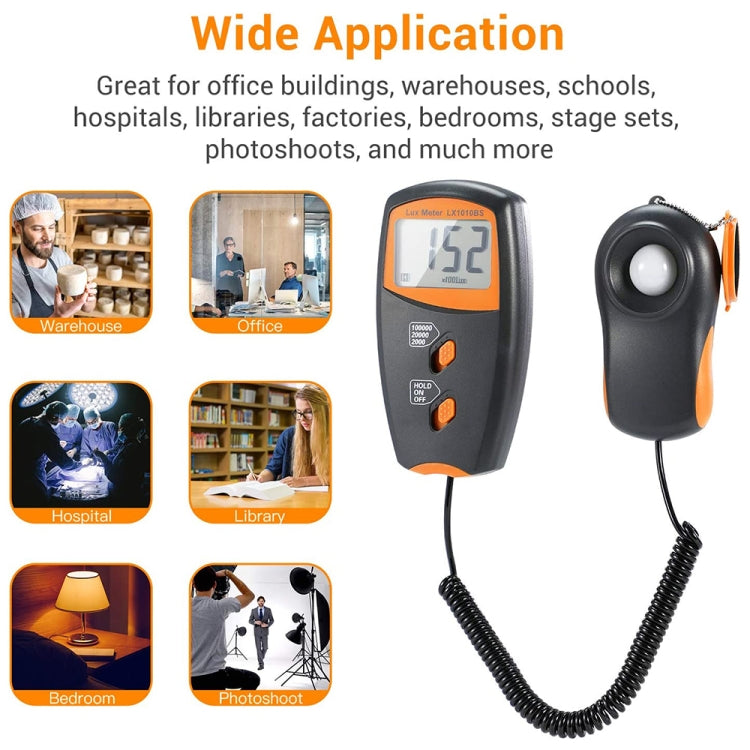 Digital Light Meter, Measuring Range: 1-100000 Lux