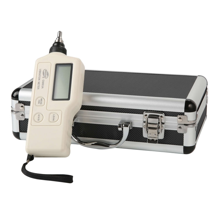 BENETECH GM63A Vibration Meter Digital Tester Vibrometer Analyzer Acceleration Velocity(White)