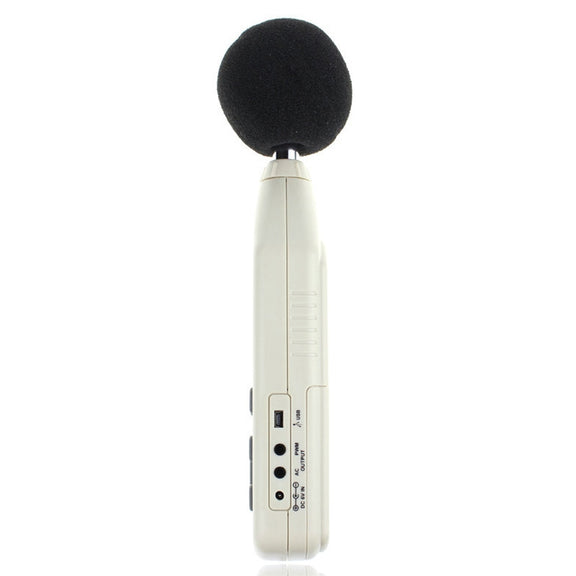 Digital Sound Level Meter with USB Port(Range: 30dB~130dB)(Beige)