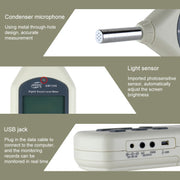 Digital Sound Level Meter with USB Port(Range: 30dB~130dB)(Beige)