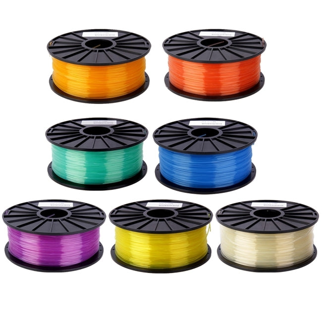 PLA 3.0 mm Transparent 3D Printer Filaments, about 115m(Purple)