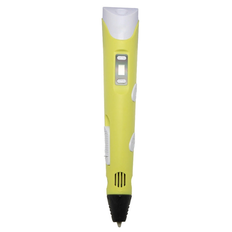 Hand-held 3D Printing Pen, EU Plug(Yellow)
