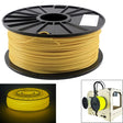 ABS 1.75 mm Luminous 3D Printer Filaments, about 395m(Yellow) - Consumables by PMC TechLife | Online Shopping South Africa | PMC TechLife | Buy Now Pay Later Mobicred