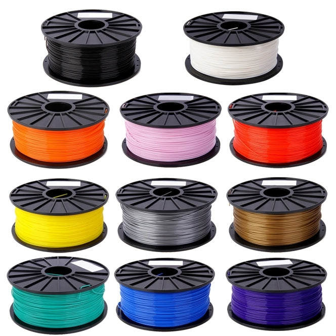 PLA 3.0 mm Color Series 3D Printer Filaments, about 115m(Black)