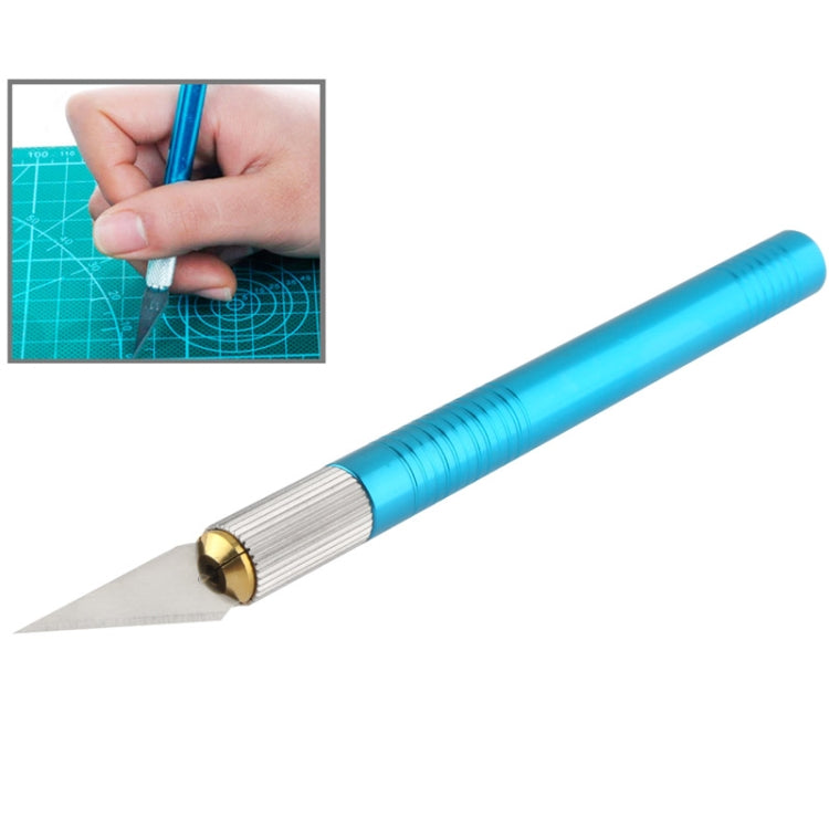 WLXY-9311, WLXY Tool Precision Knife with Replaceable Blade for Mat Cutting / Model Making / Etching / Carving / Scoring / Trimming, OAL: 145mm, Size: 121mm x 10mm Diameter(Blue)