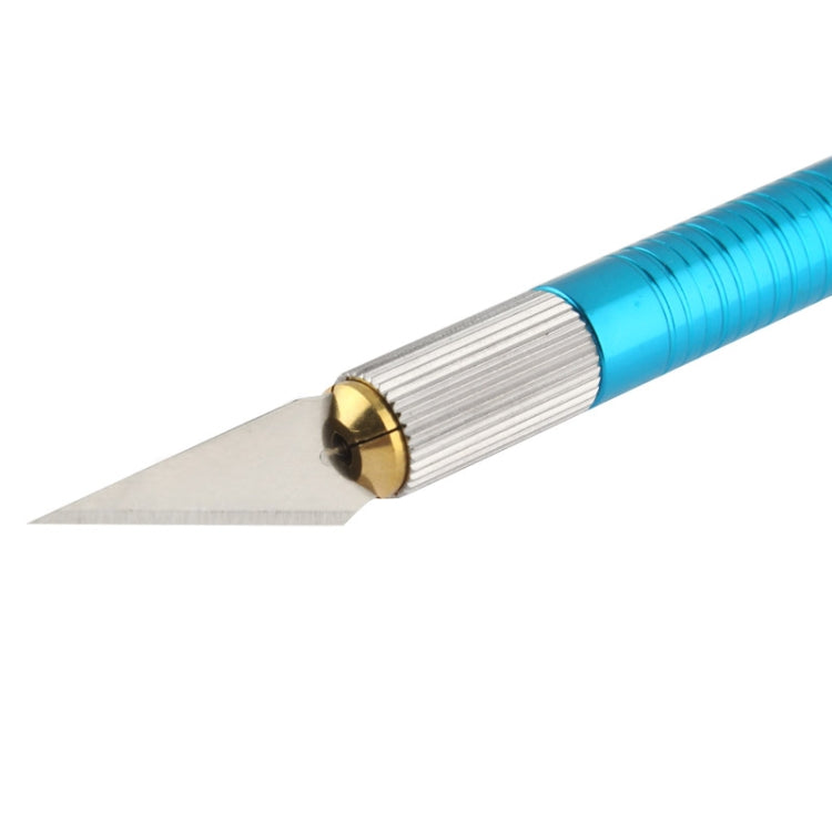 WLXY-9311, WLXY Tool Precision Knife with Replaceable Blade for Mat Cutting / Model Making / Etching / Carving / Scoring / Trimming, OAL: 145mm, Size: 121mm x 10mm Diameter(Blue)