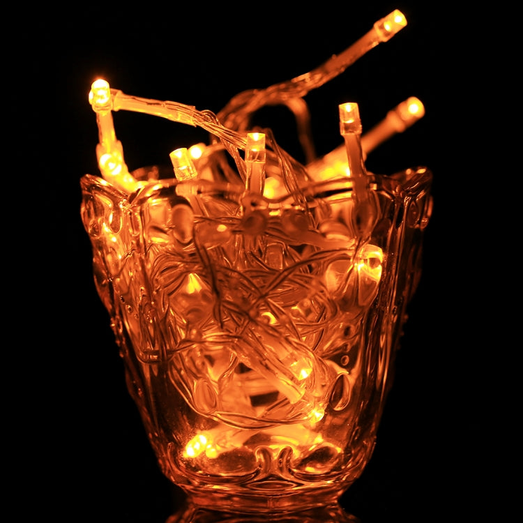 3m String Decoration Light, For Christmas Party, 30 LED, 2-Mode Flash, Battery Powered(Yellow Light)