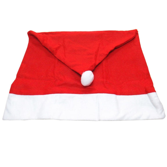 Red Hat Christmas Decoration Chair Cover, Size: 65cm x 50cm
