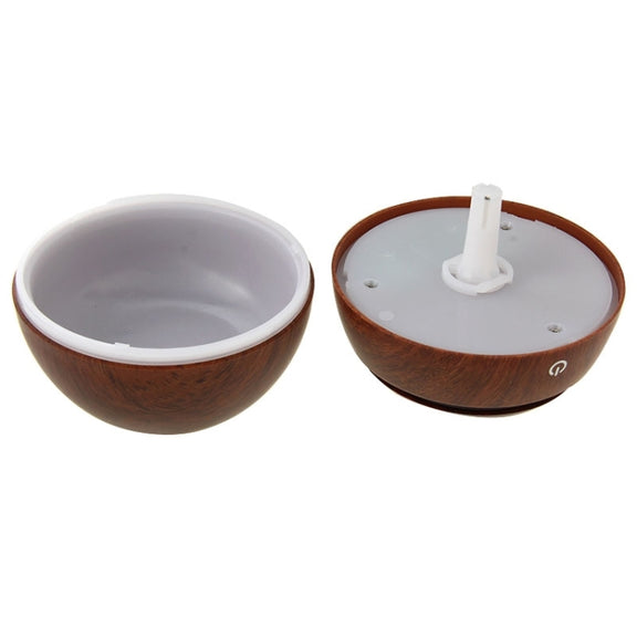 LM-X1 USB Rechargeable Wood Texture 3W Ultrasonic Aroma Air Humidifier