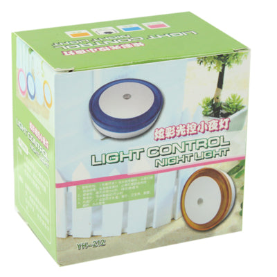 LED Light Control High Brightness Bedside Night Light with Socket(White)