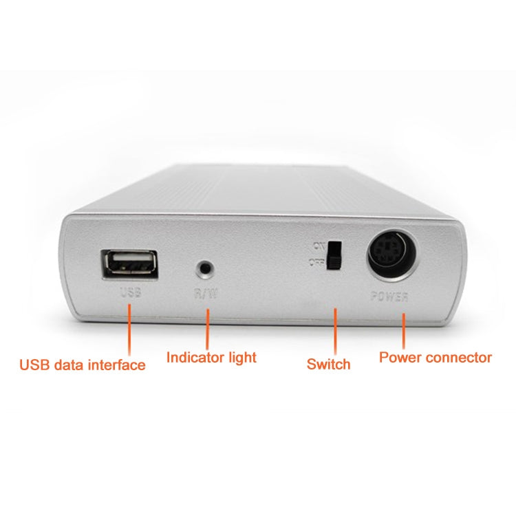 3.5 inch HDD SATA External Case, Support USB 2.0(Silver)
