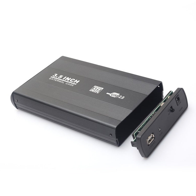 3.5 inch HDD SATA External Case, Support USB 2.0(Black)