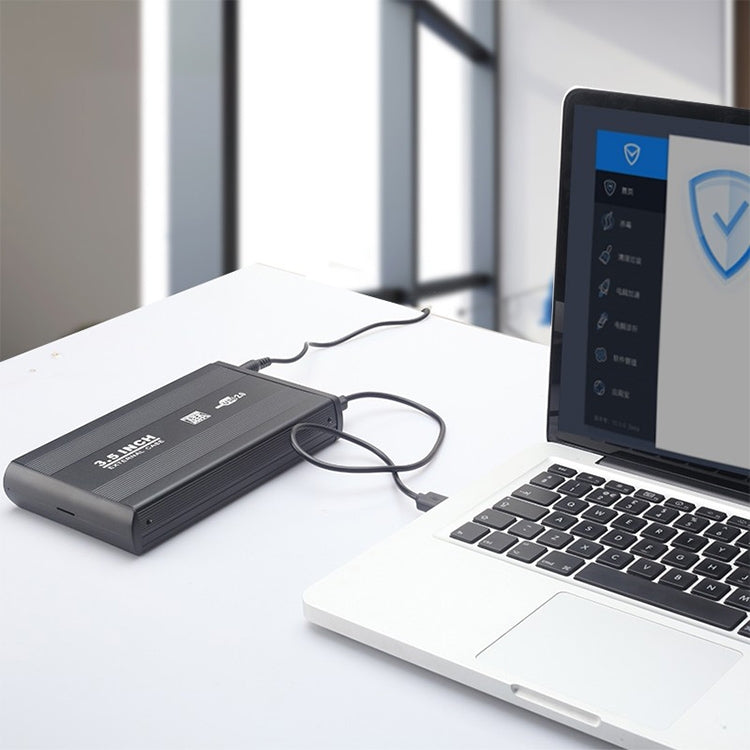 3.5 inch HDD SATA External Case, Support USB 2.0(Black)