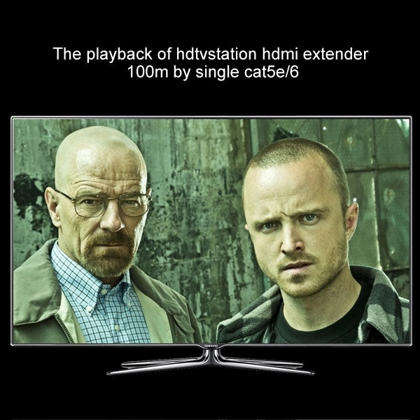 HDMI Extender Over Cat5e / 6 (EU Plug)(Black)