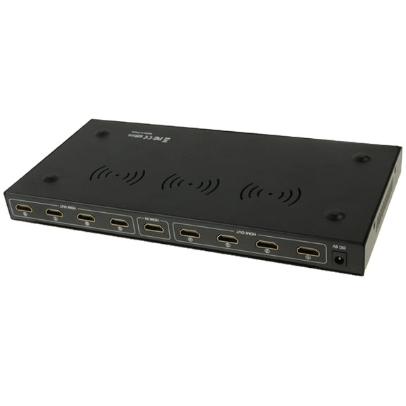 V1.4 Full HD 1080P 1 x 8 HDMI Amplifier Splitter, Support 3D(Black)