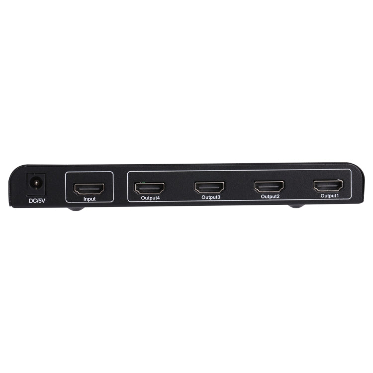 1080P 1x4 HDMI Splitter, 1.4 Version, EU Plug(Black)