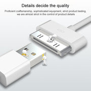 3m 30 Pin Data Sync Cable For iPhone / iPad,Length:3m(White)