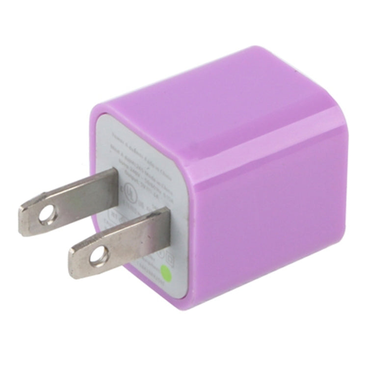 US Plug USB Charger(Purple)