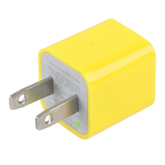 US Plug USB Charger(Yellow)