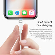 2m Super Quality Multiple Strands TPE Material USB Sync Data Charging Cable(White)