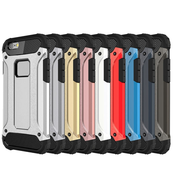 For iPhone 6 & 6s Tough Armor TPU + PC Combination Case(Navy Blue)