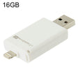 16GB i-Flash Driver HD U Disk USB Drive Memory Stick for iPhone / iPad / iPod touch(White) - U Disk & Card Reader by PMC TechLife | Online Shopping South Africa | PMC TechLife | Buy Now Pay Later Mobicred