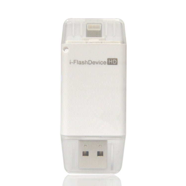 16GB i-Flash Driver HD U Disk USB Drive Memory Stick for iPhone / iPad / iPod touch(White)