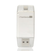16GB i-Flash Driver HD U Disk USB Drive Memory Stick for iPhone / iPad / iPod touch(White)