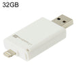 32GB i-Flash Driver HD U Disk USB Drive Memory Stick for iPhone / iPad / iPod touch(White) - free shipping - PMC TechLife - Order now!