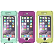 Water-resistant Dustproof Shockproof Crushproof Noctilucent Protective Case with Holder for iPhone 6 & 6S(Green)