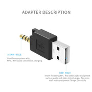 For iPod shuffle 3rd / 2nd USB Data Dock Charger Adapter, Length: 4.6cm(Magenta)
