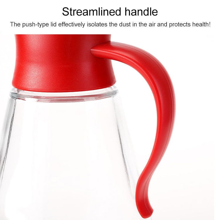 Automatic Lid Open Glass Oil Bottle(Green)
