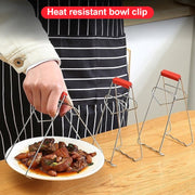 10pcs High Quality Kitchen Gadget Stainless Steel Pot Clip(Silver)