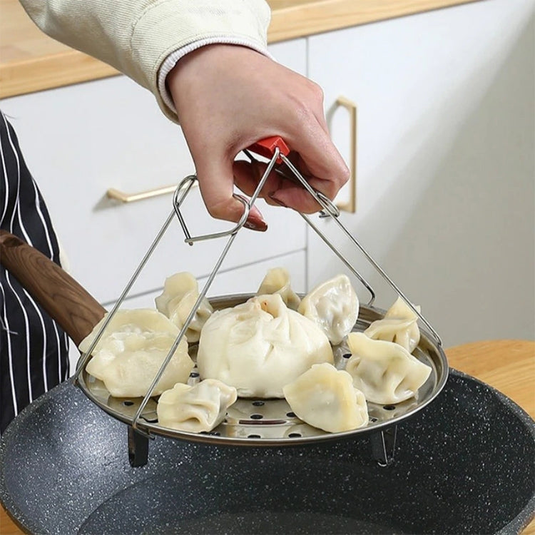 10pcs High Quality Kitchen Gadget Stainless Steel Pot Clip(Silver)