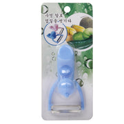 Men Shaped Fruit Vegetable Kitchen Blade Peeler with Durable ABS Handle(Blue)