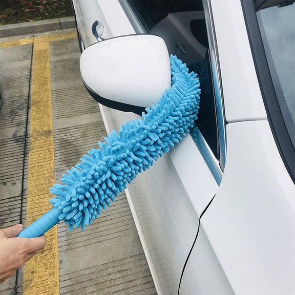 Single Sided Flexible Chenille Changeable Dust Duster (Random Color Delivery)