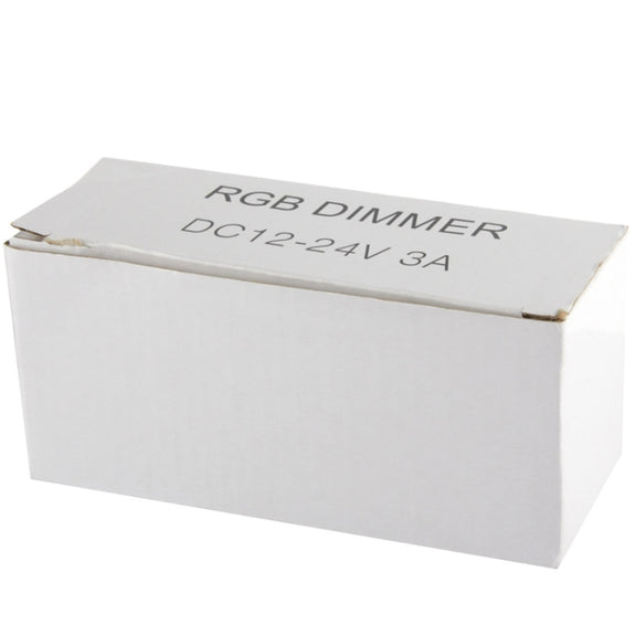 3 Channel RGB LED Dimmer Controller for LED Light Strip DC12-24V, Output Current: 3A