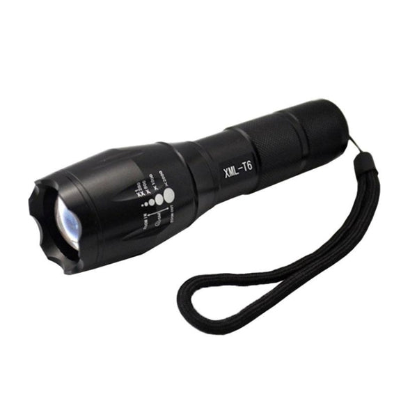 LT-XD 1 x XML-T6 White Light LED Flashlight , 1800 LM 5-Modes(Black)