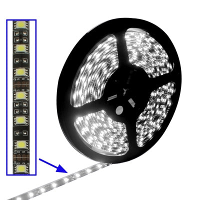 Epoxy Water-resistant  Rope Light, Length: 5m, White Light 5050 SMD LED, 30 LED/m