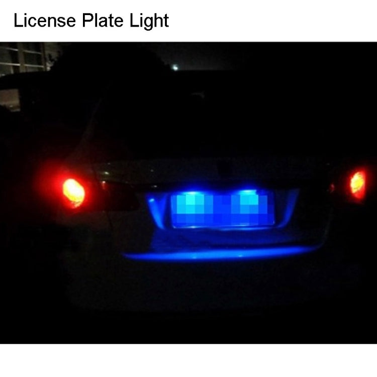 2 PCS T10 1.5W 60LM 1 LED Dark Blue COB LED Brake Light for Vehicles, DC12V(Dark Blue)