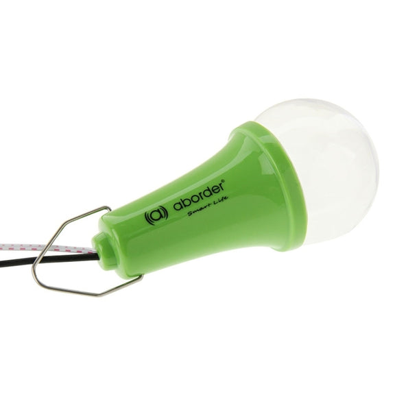 1W 1200mAh LED Energy Saving Light Bulb, Solar Powered Lighting System (Green)
