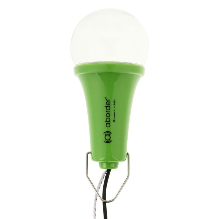 1W 1200mAh LED Energy Saving Light Bulb, Solar Powered Lighting System (Green)