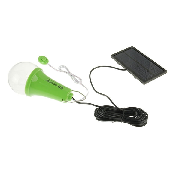 1W 1200mAh LED Energy Saving Light Bulb, Solar Powered Lighting System (Green)