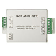 24A RGB Amplifier for LED Light, DC 12V-24V Input(Silver)