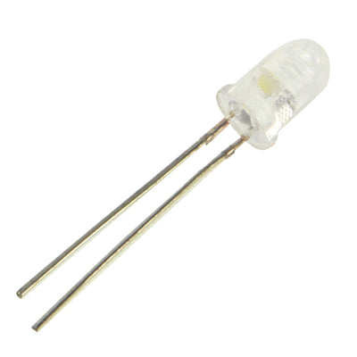 1000 PCS F5 Water Clear LED Emitting Diode Lamp(White Light)