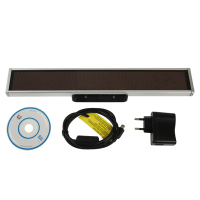 Programmable LED Moving Scrolling Message Display Sign Indoor Board, Yellow Programmable LED Moving Scrolling Message Display Sign Indoor Board, Display Resolution: 128 x 16 Pixels, Length: 41cm