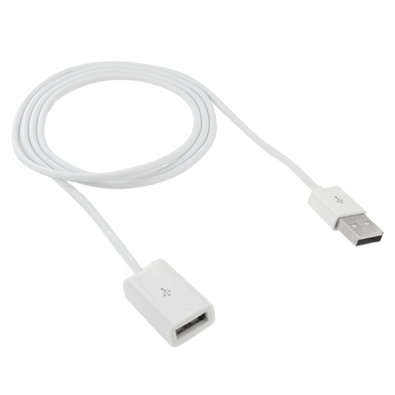 USB AM to AF Extender Extension Cable for Mac, Length: 1m(White)