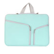Double Pocket Zip Handbag Laptop Bag for Macbook Pro 15 inch(Green) - Protective Bags by PMC Jewellery | Online Shopping South Africa | PMC Jewellery | Buy Now Pay Later Mobicred