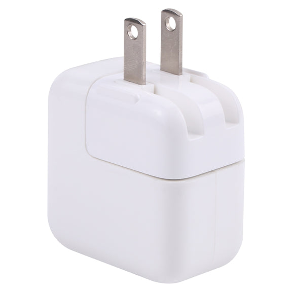 10W USB Charging Adapter with Foldable Plug, US Plug(White)