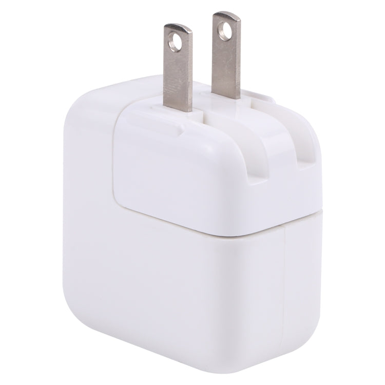 10W USB Charging Adapter with Foldable Plug, US Plug(White)